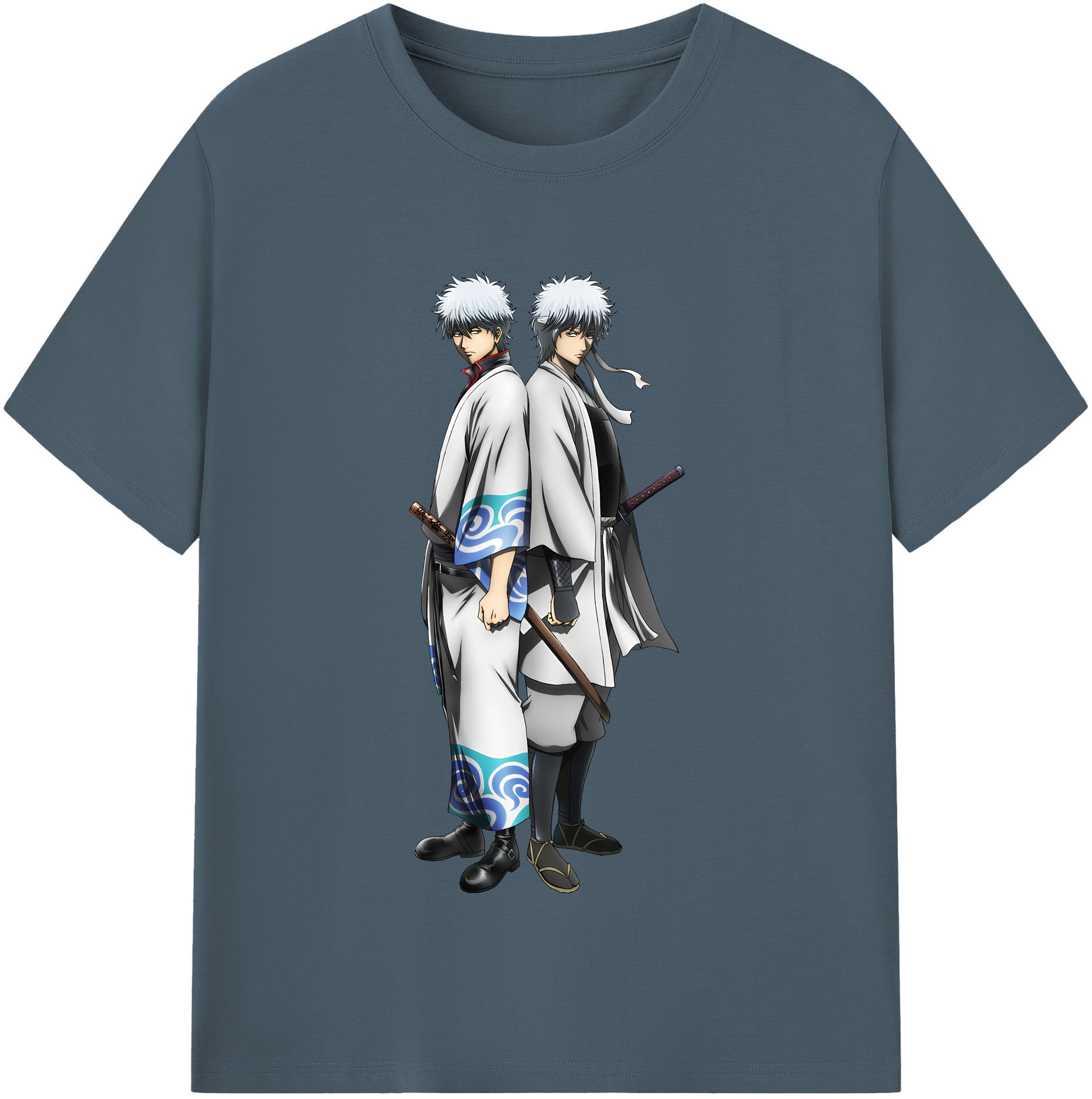 （画像用） ぎんたま 坂田銀時（さかたぎんとき） 神楽 志村新八（しむら しんぱち） GINTAMA Sakata Gintoki Kagura Shimura Shinpachi 綿100％半袖Tシャツ（フロントプリント）